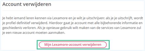 lexamore account verwijderen|Lexamore Contact Telefoon, Email adres, Chat